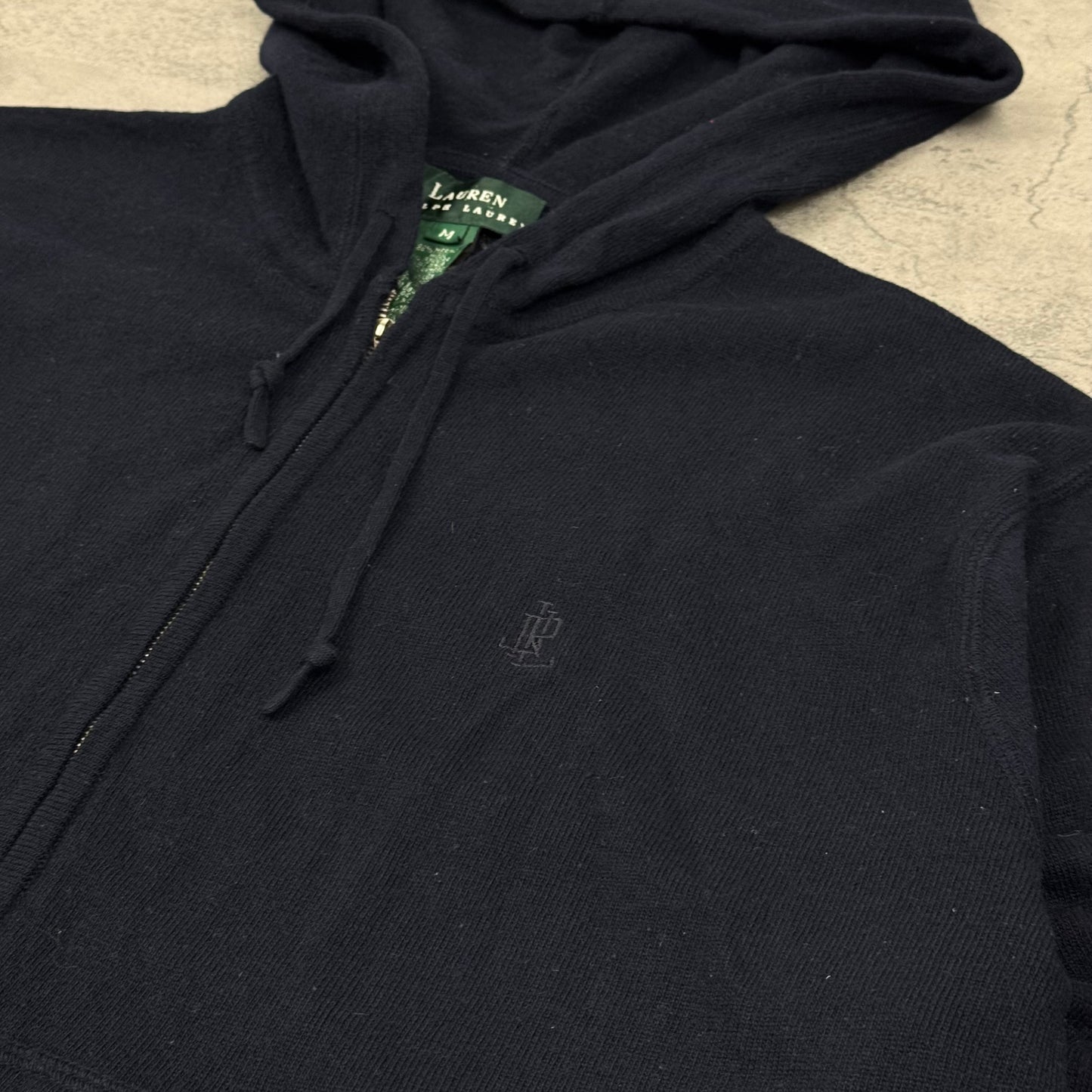 Lauren Ralph Lauren Wool Zip Hoodie - M