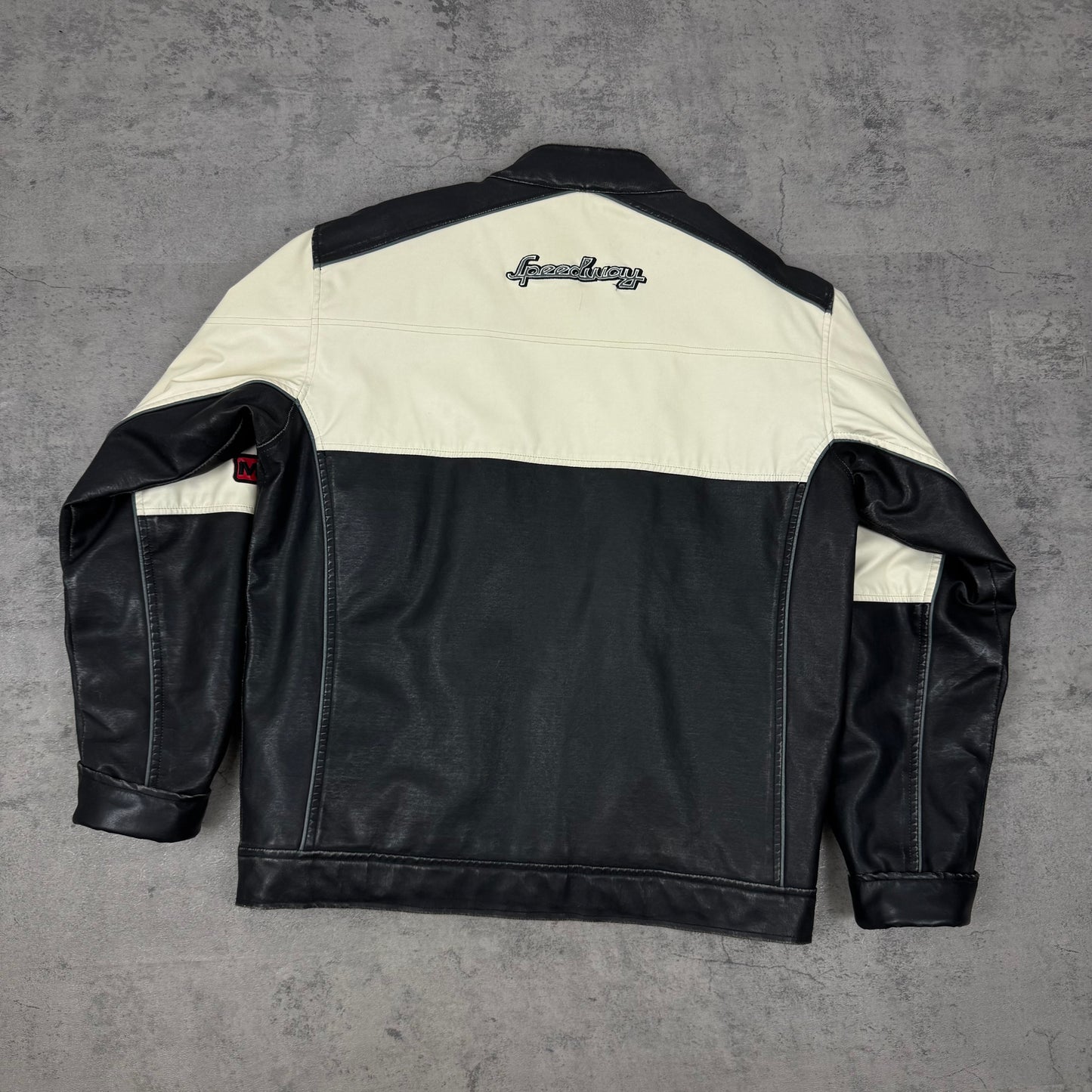 Leather Racing Jacket - M