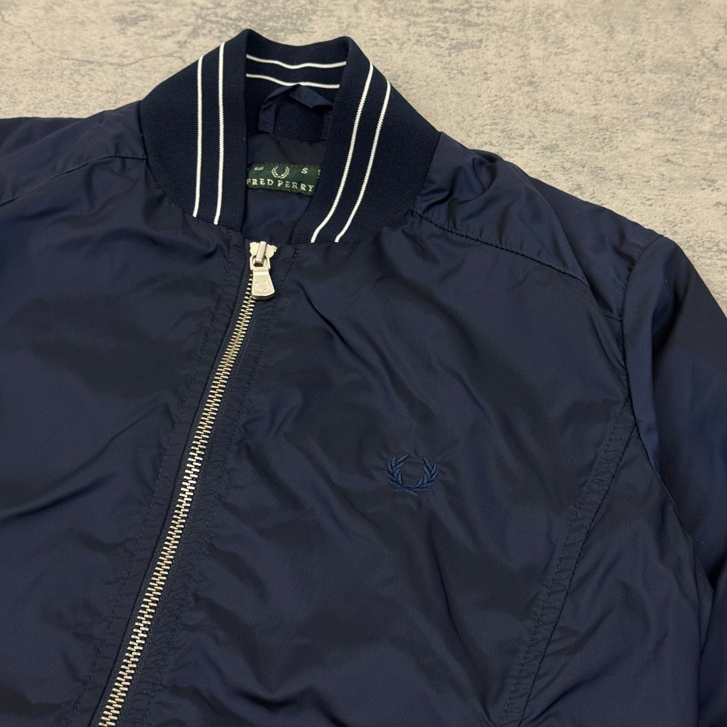Fred Perry Nylon Bomber Jacket - S