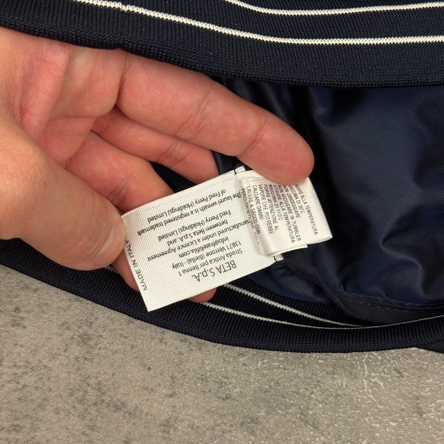 Fred Perry Nylon Bomber Jacket - S