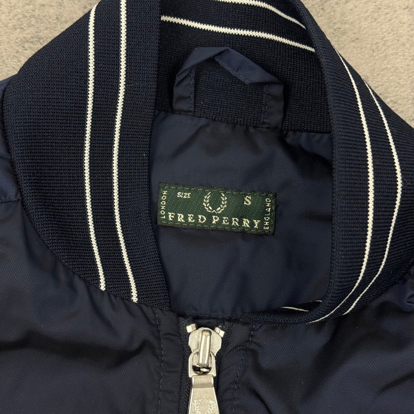 Fred Perry Nylon Bomber Jacket - S