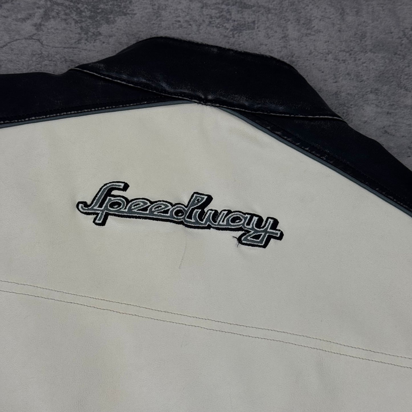 Leather Racing Jacket - M