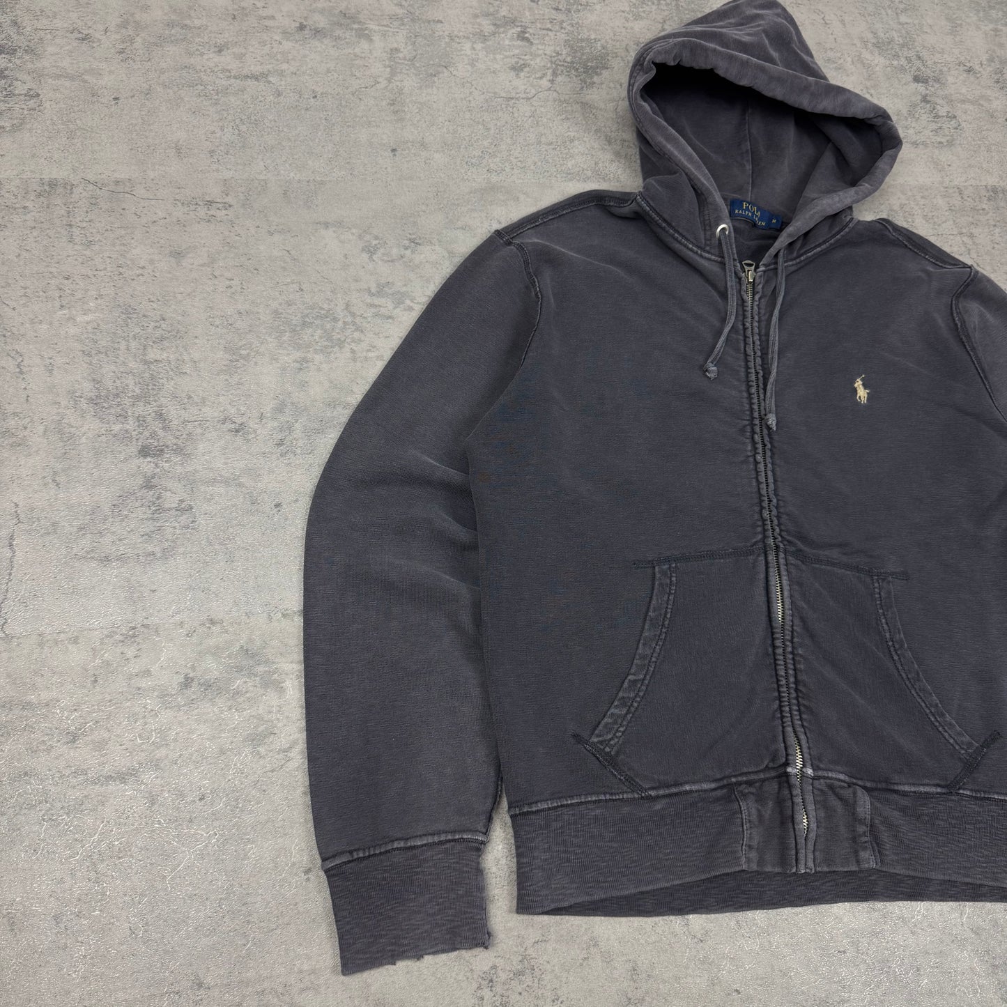 Y2k Polo Ralph Lauren Zip Hoodie - M
