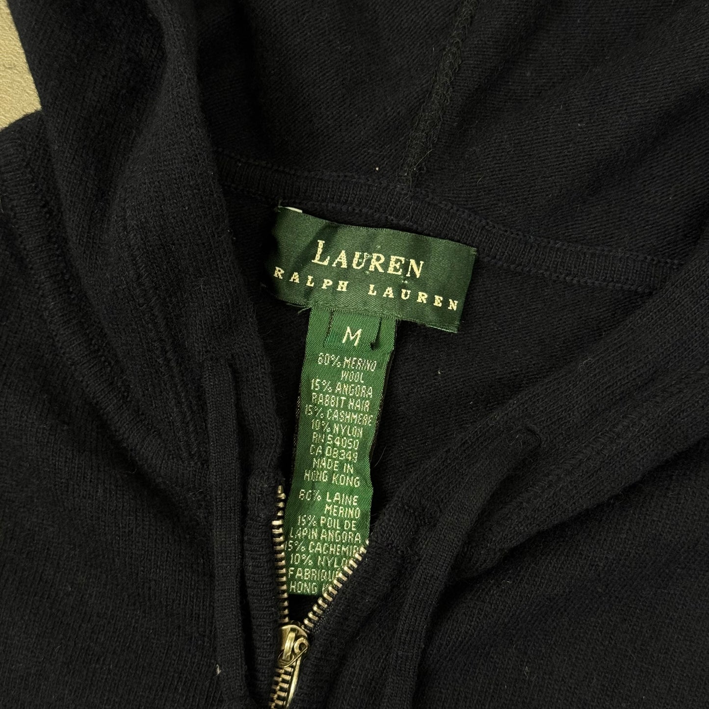 Lauren Ralph Lauren Wool Zip Hoodie - M