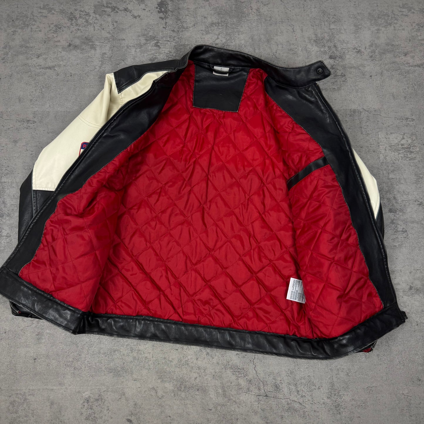 Leather Racing Jacket - M